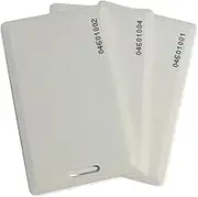 50 pcs 26 Bit Proximity Clamshell Weigand Prox Swipe Cards Compatable with ISOProx 1386 1326 H10301 Format Readers and Systems. Works with The vast Majority of Keyless Entry Access Control Systems