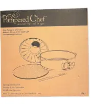 Vintage Pampered Chef Springform Pan Set Glass Base #1541 New In Box Cheesecake