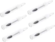 NIYANGLE 6pcs Silicone Lipstick Applicator Eyeshadow Brush Non-stick Makeup Tool Comfortable Touch for for Travel