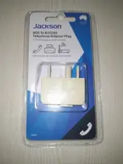 Jackson 605 to RJ12/45 Modular Telephone Adaptor Plug