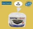 Meal Prep Food Containers with Lids Reusable Microwavable 28-Oz 25 Pack NoShipCA