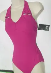 Bloch L2885 Weave Front halter leotard RSR Pink Ladies szs Ballet Dance