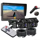 7" Rear View Monitor 4 PIN HD 2X IR CCD Reversing Camera For Truck Caravan Kit