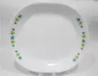 ❤️ New CORELLE HAWAIIAN Serving PLATTER Meat Entree Plate *Turquoise Gold Floral