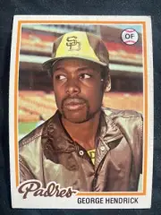 1978 TOPPS #30 GEORGE HENDRICK EX-MT BASEBALL CARD
