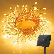 Solar String Lights for Outside, 19.6Ft 240 LED Solar String Lights Outdoor Wate
