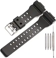 [XBHSW] Resin Replacement Bands Compatible with Casio G-Shock GA100 GA-100 GA-120 GA110 GD-120 GD100 Watch Strap