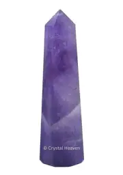 Crystal Heaven Amethyst Crystal Tower Obelisk Point for Chakra, Healing