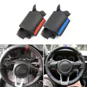 1X DIY Hand Sewing Steering Wheel Cover Leather For Kia Rio 17-19 K2 16-18 W/BAR (for: Kia)