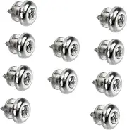 OFFIGAM 10pcs Guitar Strap Locks Non Slip Buckles for Electric Guitars Basses Durable Instrument Safe Lock Easy to Install present for Musicians