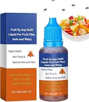 Fruit Fly Catcher - 20ml Liquid Fruit Fly Traps for Indoors - Natural Pet Friendly Flying Catcher Safe Liquid Bait for Kitchen Home Gnat