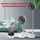 Portable Folding Fan 6000mAh USB Remote Control Air Cooler Rechargeable Wireless