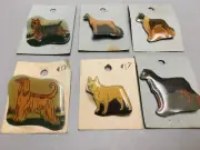 Vintage Beth Hickman Pins -Yorkie, Great Dane, Terrier, Afghan, Bulldog, Mastiff