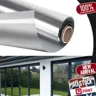 One Way Mirror Tint silvery Window Film Home Glass ultraviolet-proof 50cm×100cm