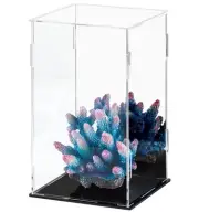 Acrylic Display Case Clear Display Box Mirror Countertop Cube Collectibles B34