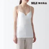 在飛比找momo購物網優惠-【MUJI 無印良品】女柔滑罩杯式細肩帶(共4色)