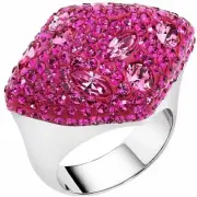 Atelier Swarovski Moselle Cocktail Ring Fuchsia Size 55/7 #5414084 New Box $299