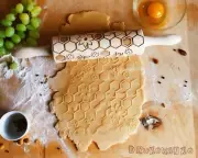 Bee Honey Bees Apis Rolling Pin Embossed, Cookies, Cookie, Roller, Laser
