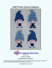 Winter Gnome Magnets-Plastic Canvas Pattern or Kit