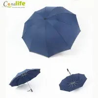 在飛比找誠品線上優惠-Conalife 晴雨兩用傘柄可旋轉LED照明自動反向折疊傘