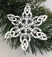 Celtic Claddagh Snowflake Ornament/Pendant