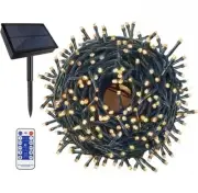 500led 164ft Solar Power Christmas Lights Outdoor Indoor String Lights 8 Modes