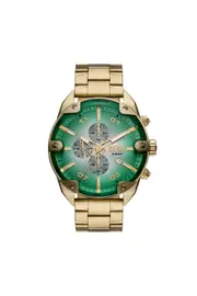 [Diesel] Diesel - Spiked Stainless Steel Watch - Timeframes - Man - Gold UNI Gold