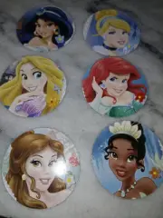 6 Disney Characters Embellishments 2 Inches Junk Journal