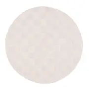Loopsie Ambra Ivory Checkered Round Rug