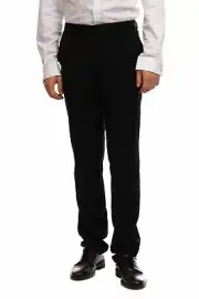 Genuine Emporio Armani Black Virgin Wool Slacks Size 34 Seem To Run 1 Size Sm.