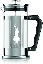 Bialetti 6852 French Press Coffee Maker, 1 Litre, clear/black, 8 cup