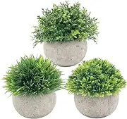 3 Pack Artificial Pl Fake Green Grass Pot Artificial Simulation Pl Sets for Home Kitchen Garden Office Wedding Par Room Decor