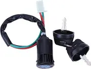 Ignition Switch Ignition Key Switch 50 70 90 110 125 150 200 250 4 Wires Ignition Keys Start Switch Lock Key for ATV Scooter Motorcycle Motorcycle Ignition Switch Lock