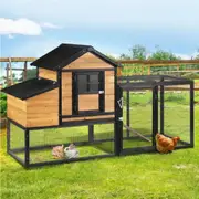 192cm x 78cm x 116cm i.Pet Chicken Coop Rabbit Hutch Extra Large Wooden Run Cage