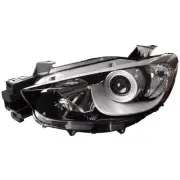 Headlight For 2013-2016 Mazda CX-5 Driver Side Black Chrome Housing Clear Lens (for: Mazda)