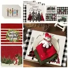 4 Pcs Durable Nutcrackers Christmas Placemats Tablecloth Christmas Decorations