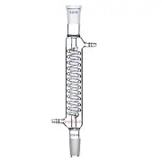 200mm 24/40 Glass Graham Condenser 20cm Coil Jacketed Length,Chemistry Glassware