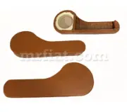 Fiat 500 Stereo Speaker Door Pocket Set Light Brown New