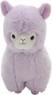 Cuddly Soft Alpaca Stuffed Animal Cushion Toy Sheep Doll, Purple, 7"- NEW