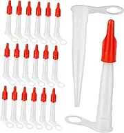NUOBESTY 20 Pcs Glue Cap Dispensing Head Applicator Extension Tools Caulk Tool Nozzles Caulking Nozzle Tip Replacement Caulking Nozzle Tips Universal Caulk Extension Nozzle Tips Small Abs