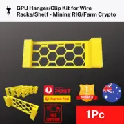GPU Hanger/Clip Kit for Wire Racks/Shelf - Mining RIG/Farm Crypto