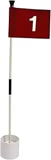 Tadill Golf Putting Green Flag and Hole Cup Golf Flag Hole Cup Set Practice Putting