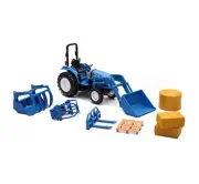 New-Ray Toys New Holland Boomer 55 with Interchangable Accessories Set