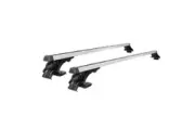 Roxom Universal Car Roof Racks Pod Aluminium Cross Bars Adjustable 145cm Silver