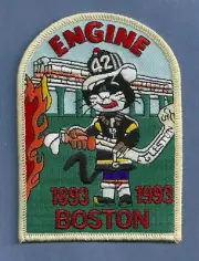 BOSTON ENGINE COMANY 42 FIRE PATCH 1893-1993