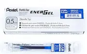 Pentel Energel Infree Liquid Gel Ink Refill 0.5mm Fine Needle Tip Nib Blue Ink, Box of 12 Refills (LRN5TL-C)