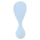 (Blue)Plastic Rice Paddle Non Stick Standing Rice Spoon Scooper Spatula
