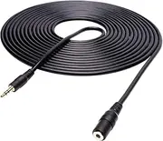 Movo MC20 20-Foot (6m) TRS Female 3.5mm to TRS Male 3.5mm Extension Cable for Camera/Video Microphones (fits Rode, Takstar, Audio-Technica, Canon, Nikon)