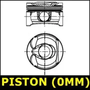 Piston Fits PEUGEOT 308 5008 508 Opt2/2 No Oversize I 1.6 00096KP