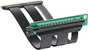 ipolex PCIe 4.0 Extender cable, Gen4 X16, UP to Straight, compatible with GPUs, cable length 20cm